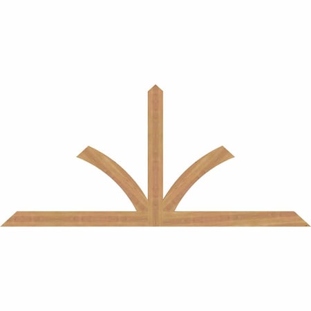 Ekena Millwork Richland Timber Gable Bracket, Western Red Cedar, 72"W x 33"H x 1 1/2"D x 3 1/2"F, 11/12 Pitch GBW072X33X0204RIC00SWR